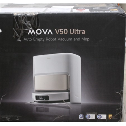 SALE OUT. MOVA V50 Ultra Robot Vacuum, White | MOVA Robot Vacuum | V50 Ultra | Wet&Dry | 6400 mAh | Dust capacity 3.2 L 