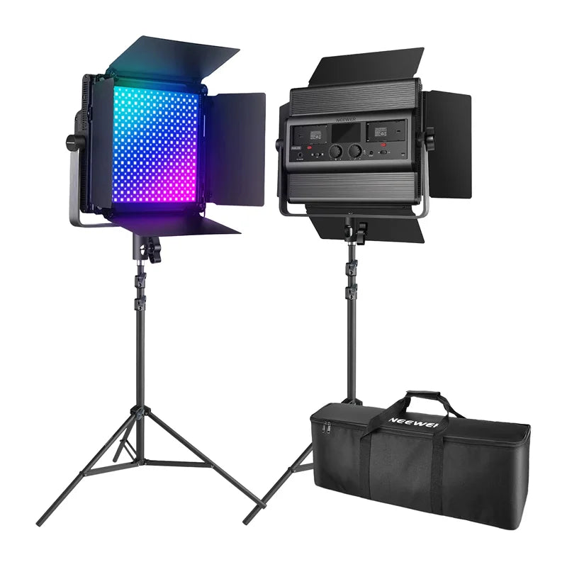 Set of 2 NEEWER RGB1200 60W V4 LED Lights - Image 1