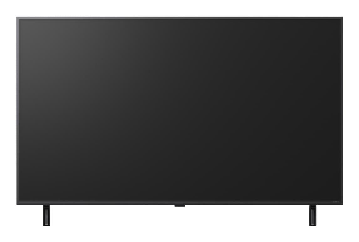 TV Set LG 50" 4K/Smart 3840x2160 Wireless LAN webOS Black 50QNED80A3A