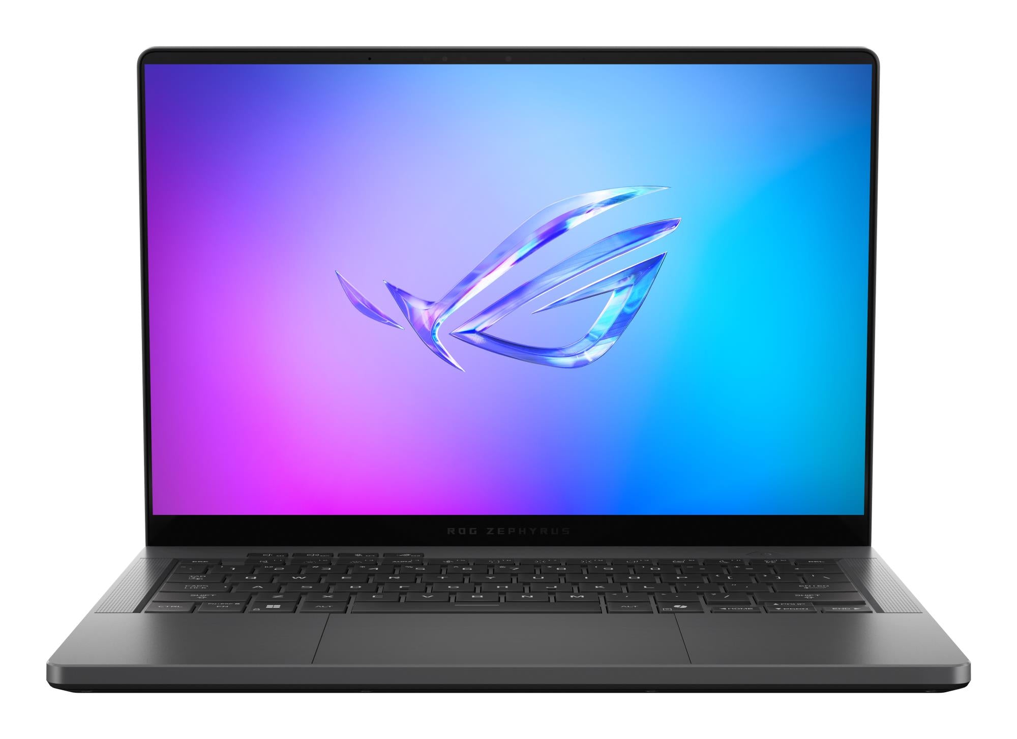 Notebook ASUS GA403UM-QS056W ROG Zephyrus CPU AMD RyzenT 9 270 4 GHz 14 " 2880 x 1800 pixels RAM 16 GB LPDDR5x-SDRAM SSD 1000 GB Discrete graphics NVIDIA GeForce RTX 5060 8 GB On-board graphics Yes OS installed Windows 11 Home Colour Grey Weight 1.5 kg