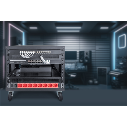 Digitus Universal 19-Inch Equipment Rack with Castors, 8U | DN-48000