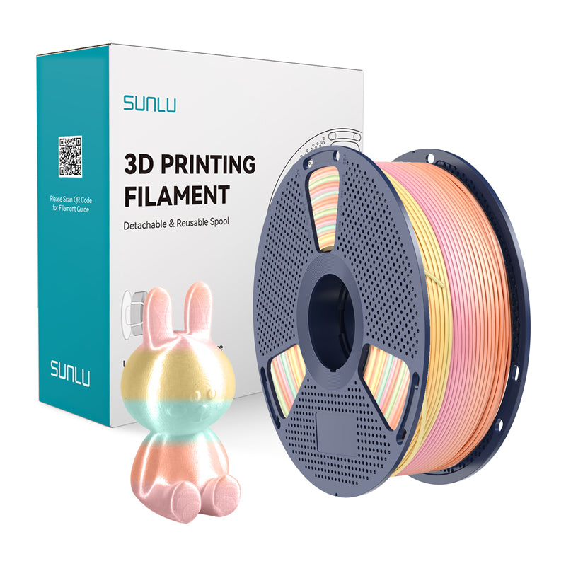 Sunlu PLA+ Silk Filament (Rainbow) 05 - Image 1