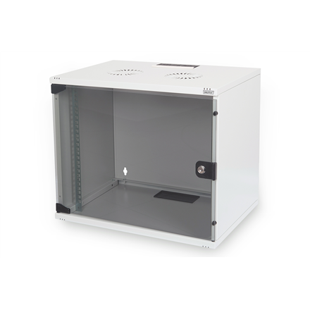 Digitus | 7U wall mounting cabinet | DN-19 07U-S-1 | Safety class rating IP20. Lockable safety-glass door. 200° door ope