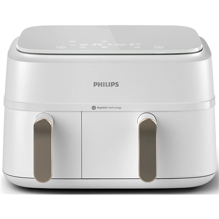 Philips Double basket Airfryer | NA353/10 3000 series | Power 2750 W | Capacity 9 L | Rapid Air Plus | White