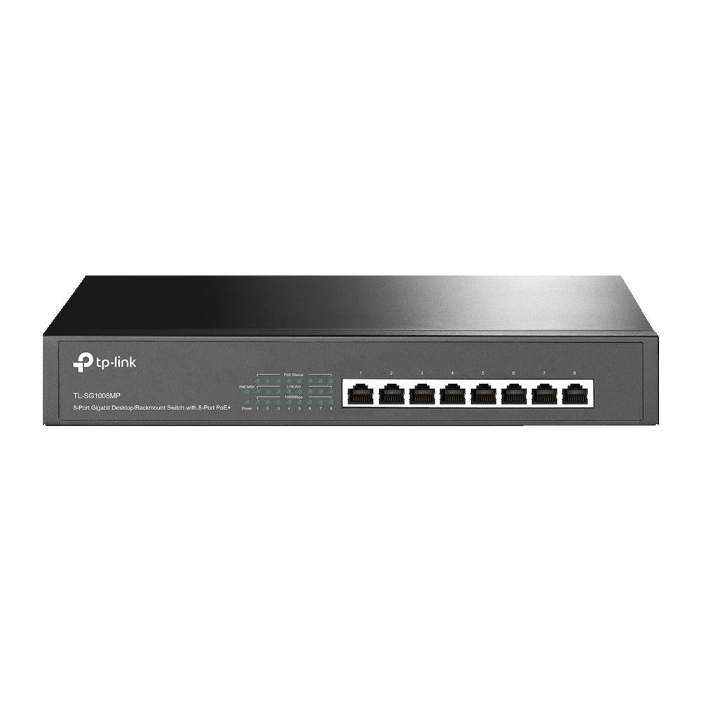 Switch TP-LINK Desktop/pedestal Rack PoE+ ports 8 TL-SG1008MP