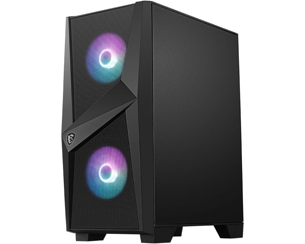 Case MSI MAG Forge 100R MidiTower Not included ATX MicroATX MiniITX Colour Black MAGFORGE100R