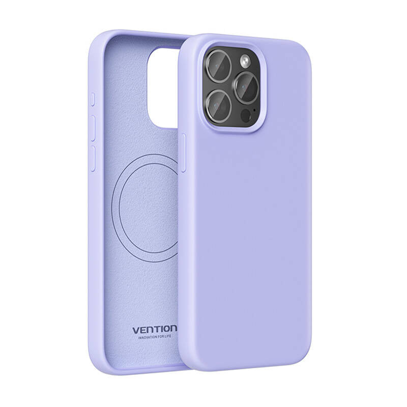 Vention KUFV0-40 Silicone Case for iPhone 15 Pro Max (purple) - Image 2
