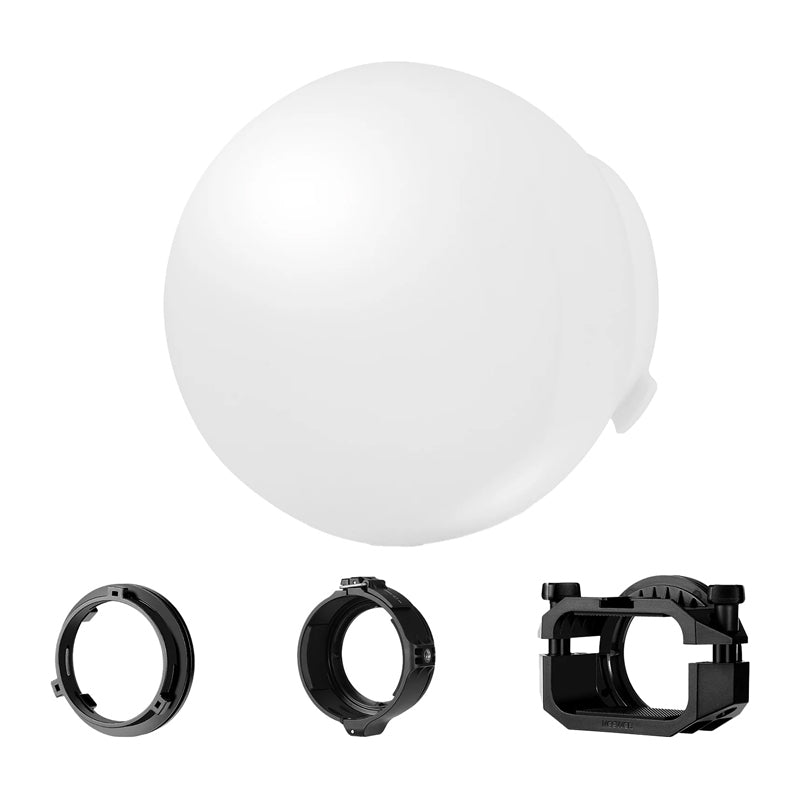 Neewer CRS6 Foldable Dome Diffuser with 3-Piece Adapter Set - Image 2