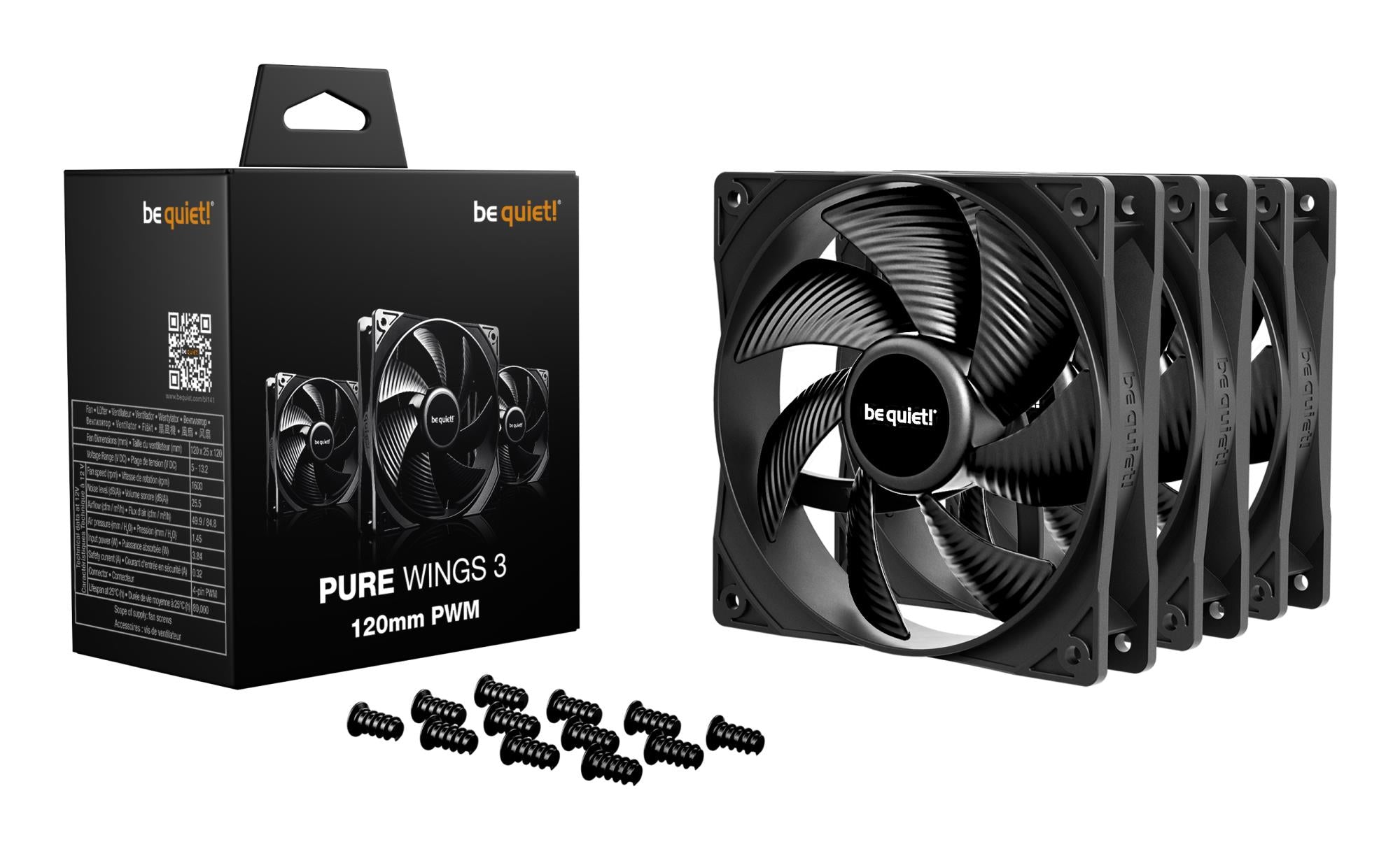 CASE FAN 120MM PURE WINGS 3/PWM 3-PACK BL141 BE QUIET
