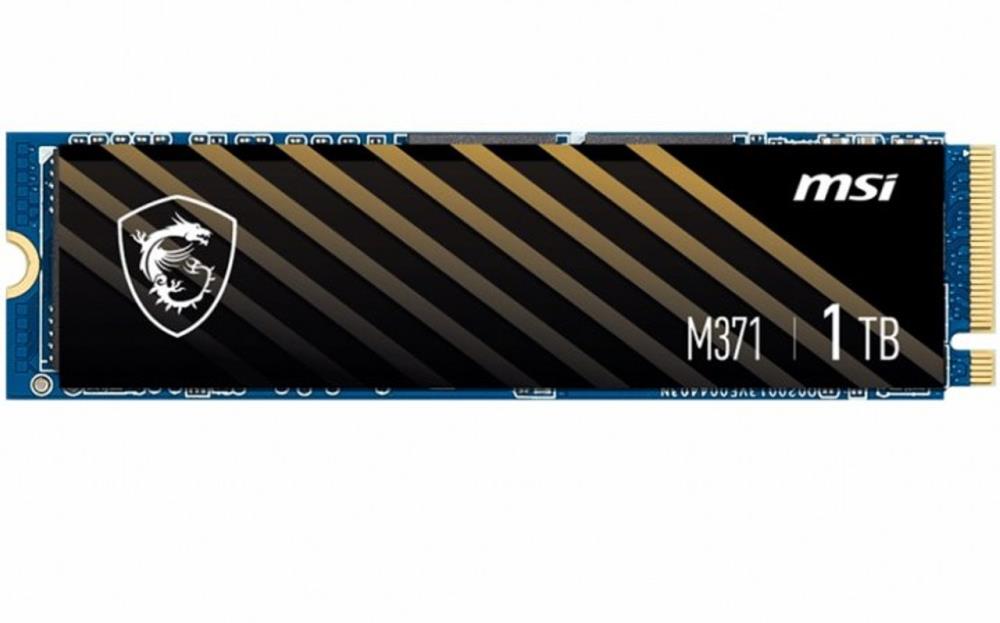 SSD MSI SPATIUM M371 1TB M.2 PCIE NVMe 3D NAND Write speed 1700 MBytes/sec Read speed 2350 MBytes/sec 2.15mm TBW 210 TB MTBF 1500000 hours S78-440L870-P83