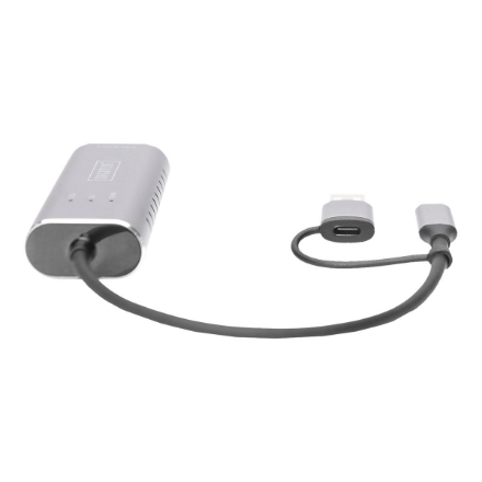 Digitus | USB Type-C Gigabit Ethernet Adapter 2.5G, USB-C + USB A (USB3.1/3.0) | DN-3028 | USB3.0/USB C 3.1 to 2.5G Ethe