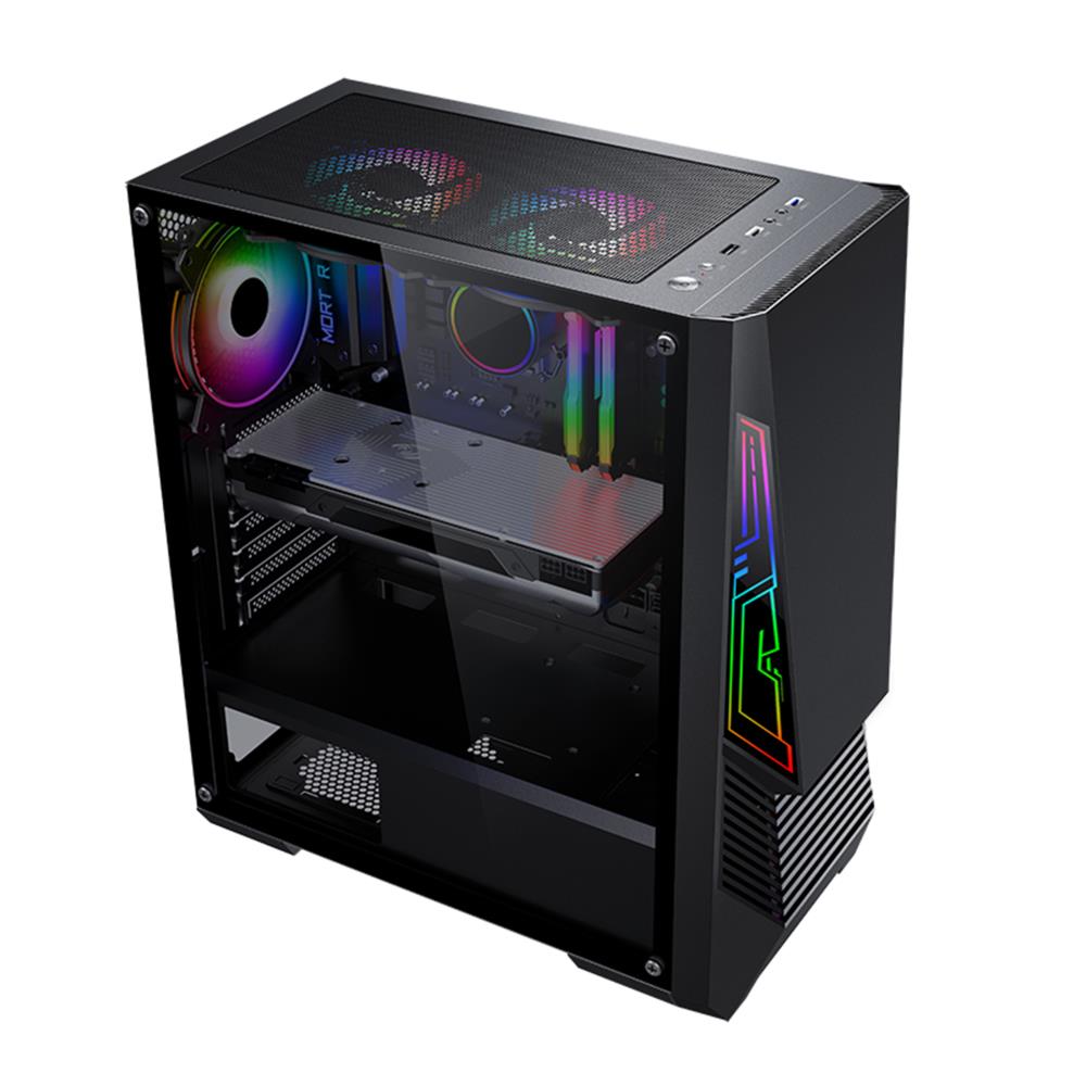 Case GOLDEN TIGER Supported motherboard form factors ATX/micro ATX Black Midi Tower Buffalo M730i BUFFALOM730I