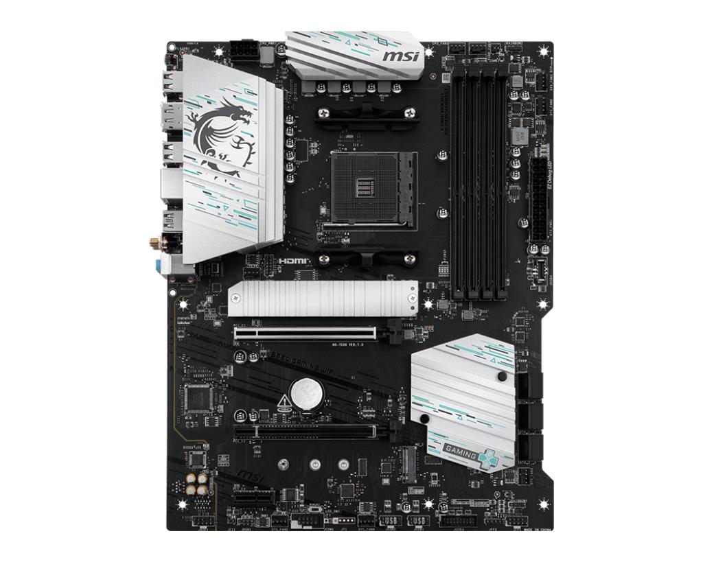 Mainboard MSI AMD B550 Socket AM4 ATX RAM DDR4-SDRAM 4xSlots Wi-Fi Yes Bluetooth Yes 2xNumber of M.2 (M) slots B550GAMINGWIFI
