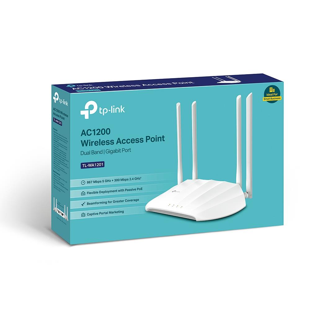 Access Point TP-LINK 1200 Mbps IEEE 802.11a IEEE 802.11b IEEE 802.11g IEEE 802.11n IEEE 802.11ac 1x10/100/1000M TL-WA1201
