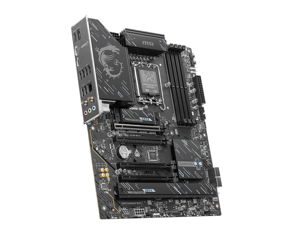 Mainboard MSI Intel Z890 LGA 1851 (Socket V1) ATX RAM DDR5-SDRAM 4xSlots Wi-Fi Yes Bluetooth Yes 3xNumber of M.2 (M) slots Z890GAMINGWIFI
