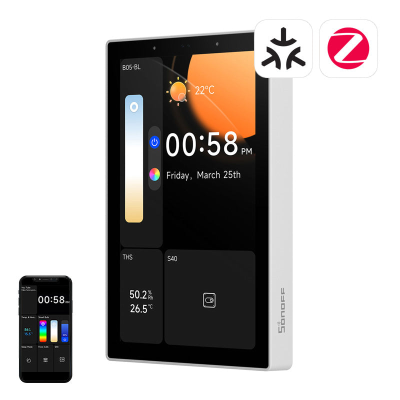 SONOFF NSPanel Pro 120 Smart Control Panel Matter WiFi/Bluetooth/ZigBee (white) - Image 1