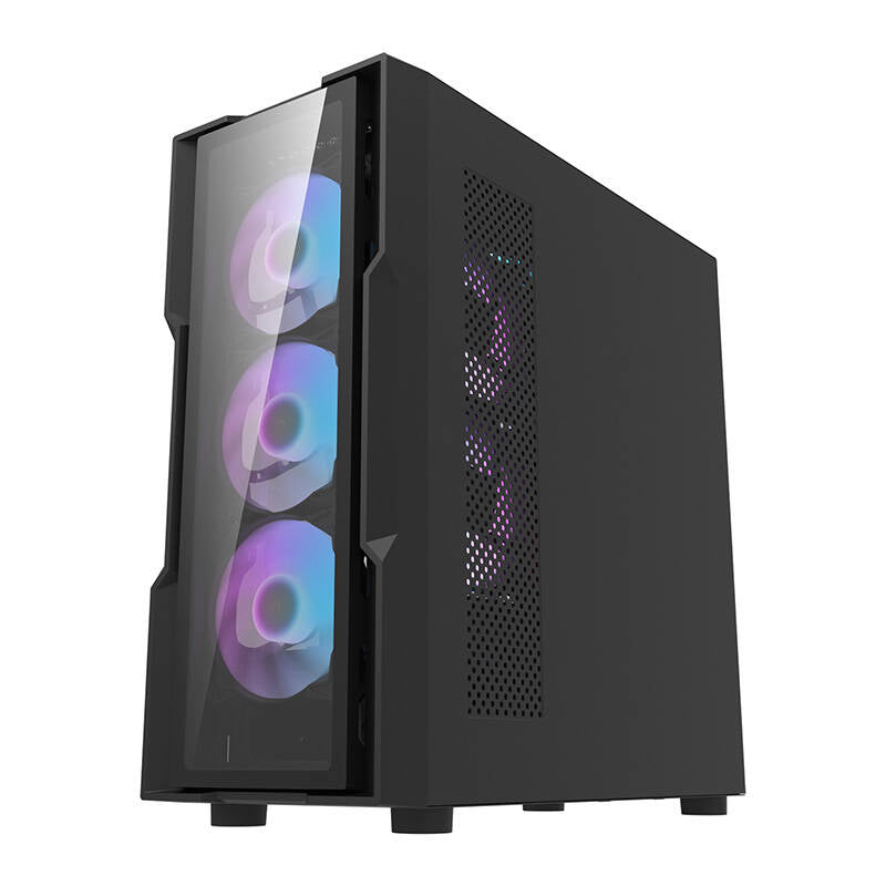 Darkflash DK431 Glass computer case (black) + 4 RGB fans - Image 4