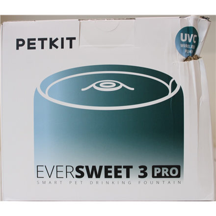 SALE OUT. Petkit Eversweet 3 Pro Drinking Fountain, UVC Wireless Pump, White | PETKIT | Smart Pet Drinking Fountain | Ev