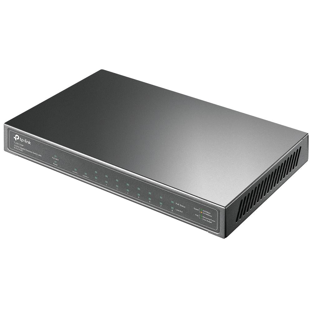 Switch TP-LINK TL-SG1210P Desktop/pedestal 9x10Base-T / 100Base-TX / 1000Base-T 1xSFP PoE+ ports 8 TL-SG1210P