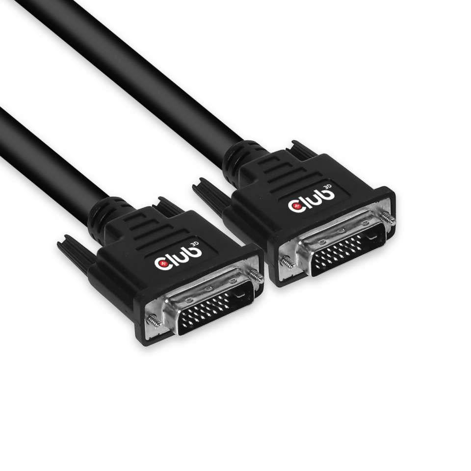 CABLE DVI-D TO DVI-D 10M/M/M CAC-1220 CLUB3D