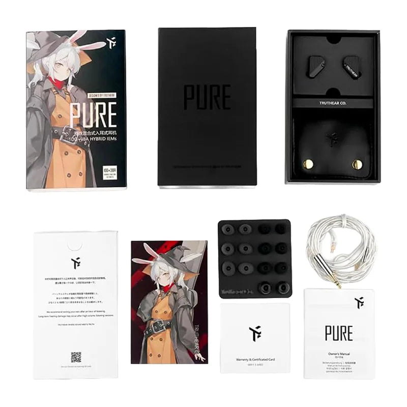 TRUTHEAR Pure Wired Headphones (Black) - Image 5