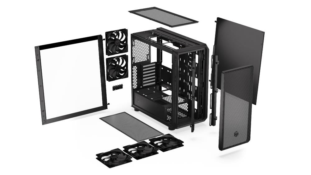 Case ENDORFY Arx 700 Air MidiTower Case product features Transparent panel ATX MicroATX MiniITX Colour Black EY2A012