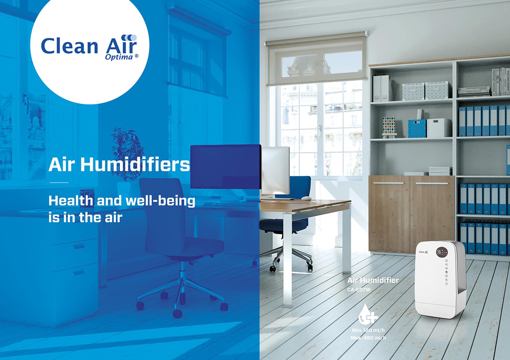 HUMIDIFIER WITH IONIZER/CA-607W CLEAN AIR OPTIMA
