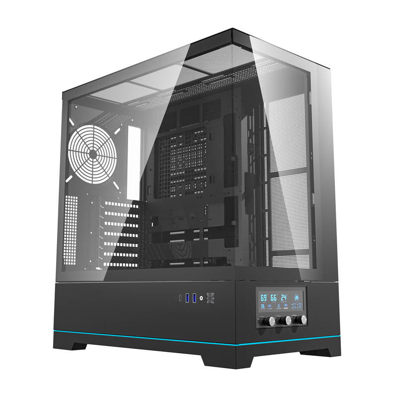 Darkflash DY451 computer case without fans (black) - Image 1