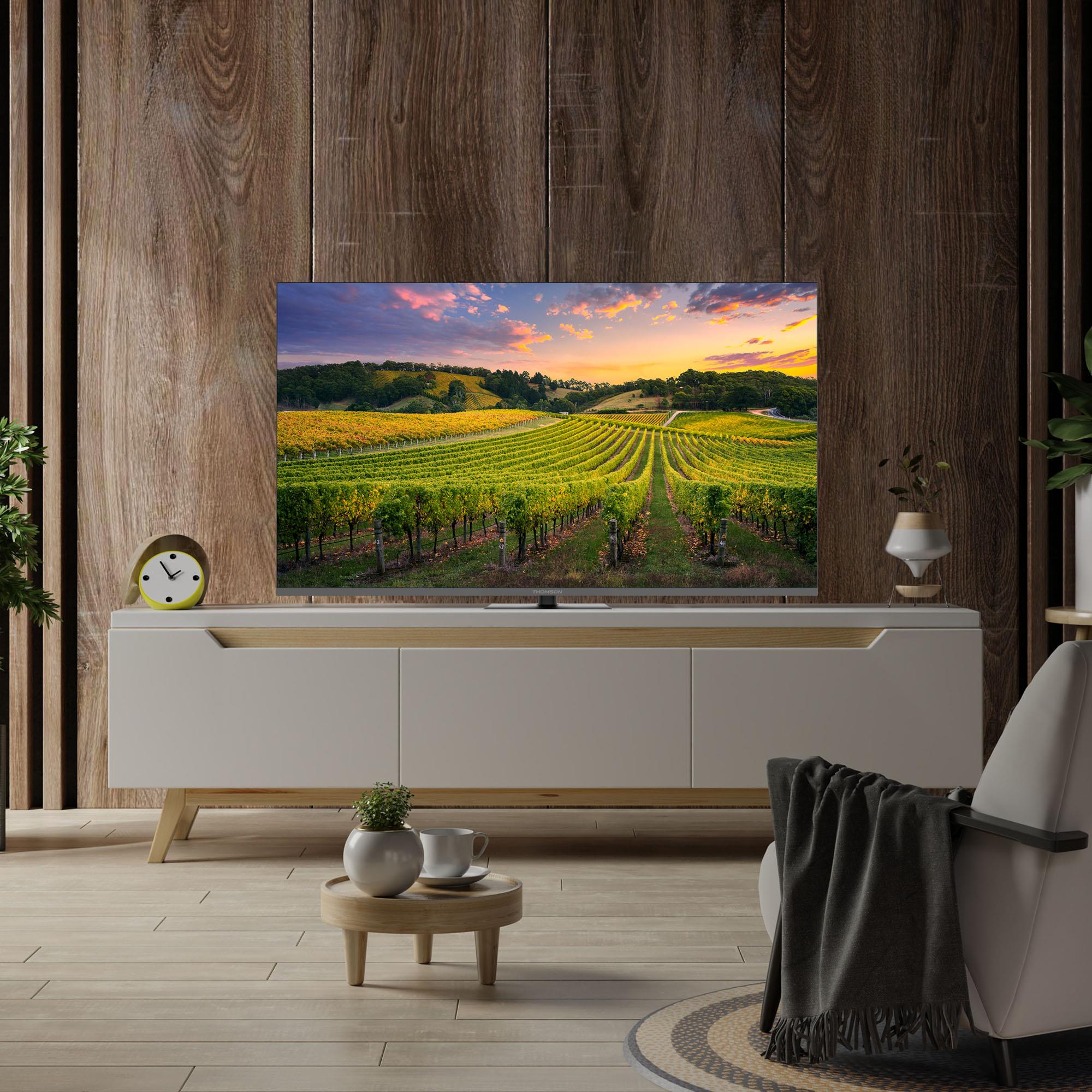 TV Set THOMSON 55" 4K/Smart QLED 3840x2160 Bluetooth Google TV 55QG5C14