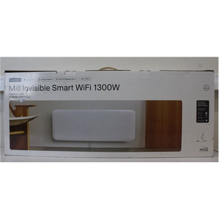 SALE OUT. Mill PA1300WIFI4 Panel Heater with WiFi Gen 4 1300 W Suitable for rooms 15-19 m² White IPX4 | Mill Invisible S