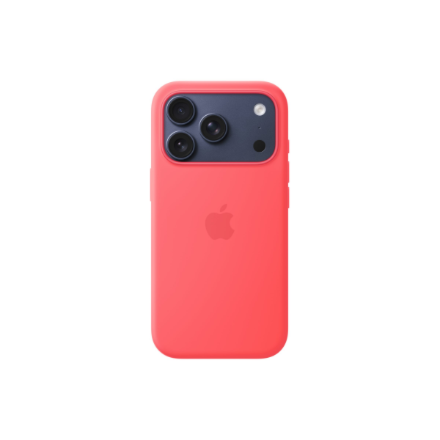Apple iPhone 17 Pro Silicone Case with MagSafe – Bright Guava | Apple