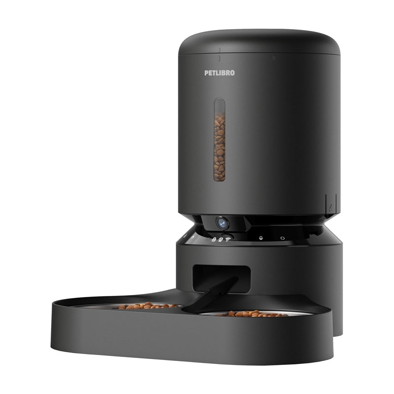 Petlibro Granary camera food dispenser with double bowl, 5L (black) - Image 3