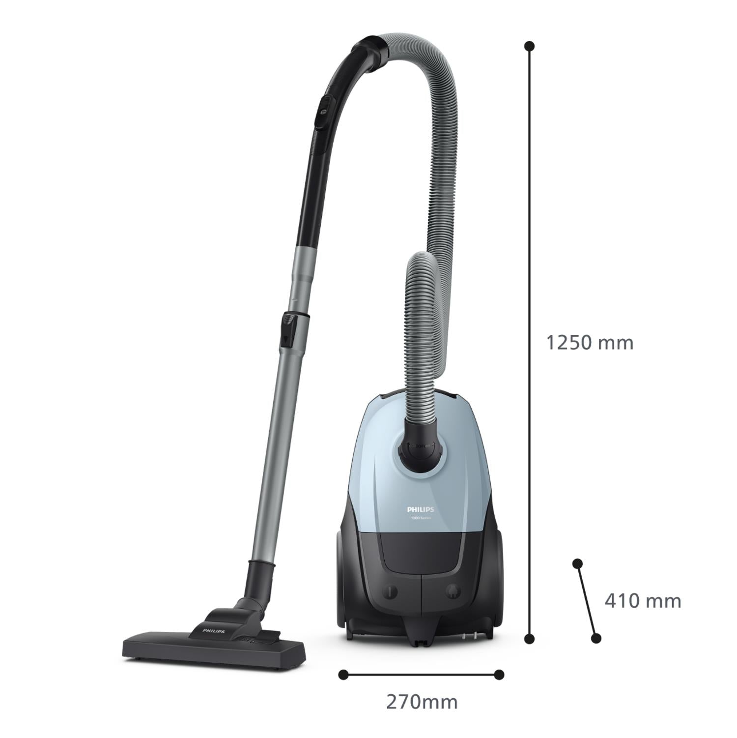 Vacuum Cleaner PHILIPS Input power 800 W Dust capacity 3 L Cylinder vacuum Cleaning type Dry Dust container Dust bag Colour Blue XD1142/10