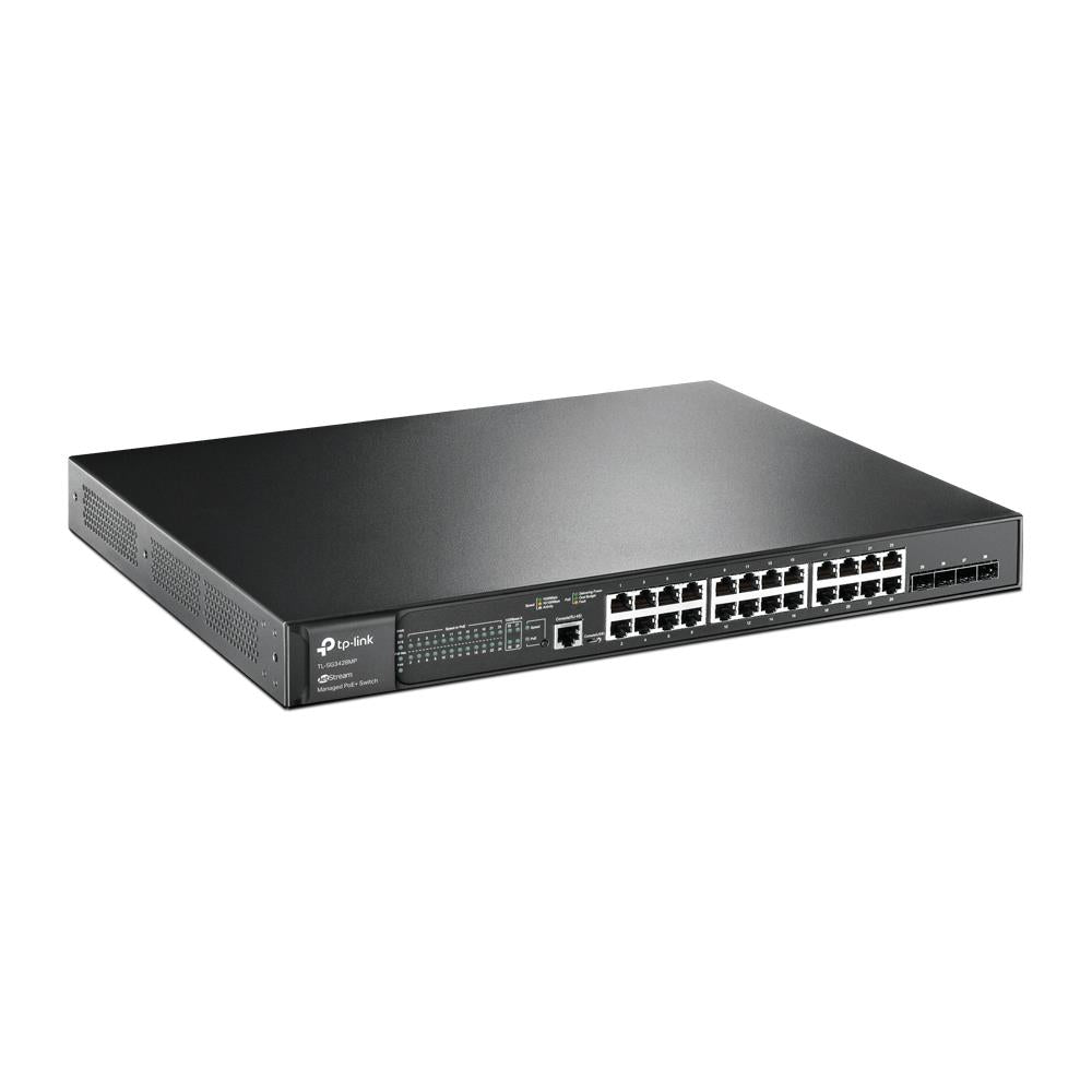 Switch TP-LINK Omada TL-SG3428MP Rack 4xSFP 1xConsole 1 384 Watts TL-SG3428MP