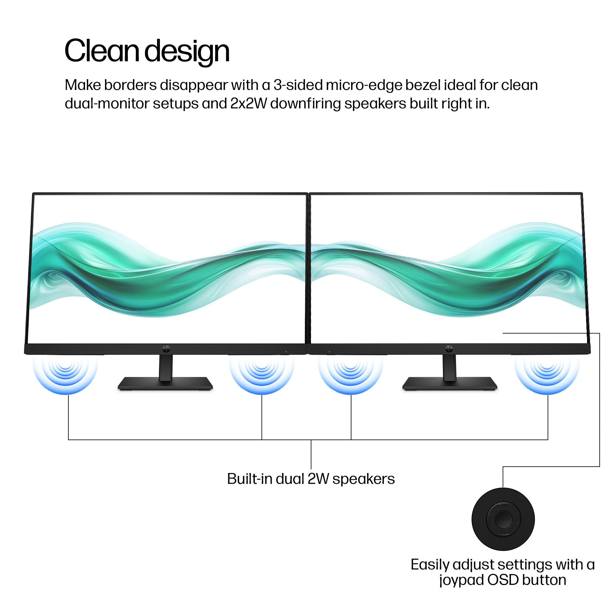 LCD Monitor HP 23.8 " 1920 x 1080 pixels Full HD Native aspect ratio 16:9 LCD Flat B0BU9UT