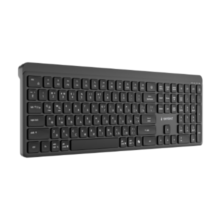 Gembird KB-WPS-03-CYRL | Keyboard | Wireless | Cyrillic | Bluetooth | Black