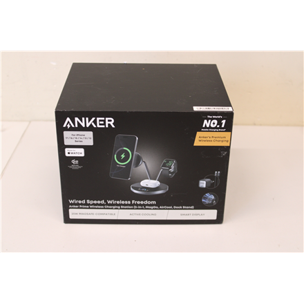SALE OUT. Anker Prime Wireless Charging Station Qi2.2  25W wireles charging  (3-in-1, MagGo, AirCool, Dock Stand) PSU ad