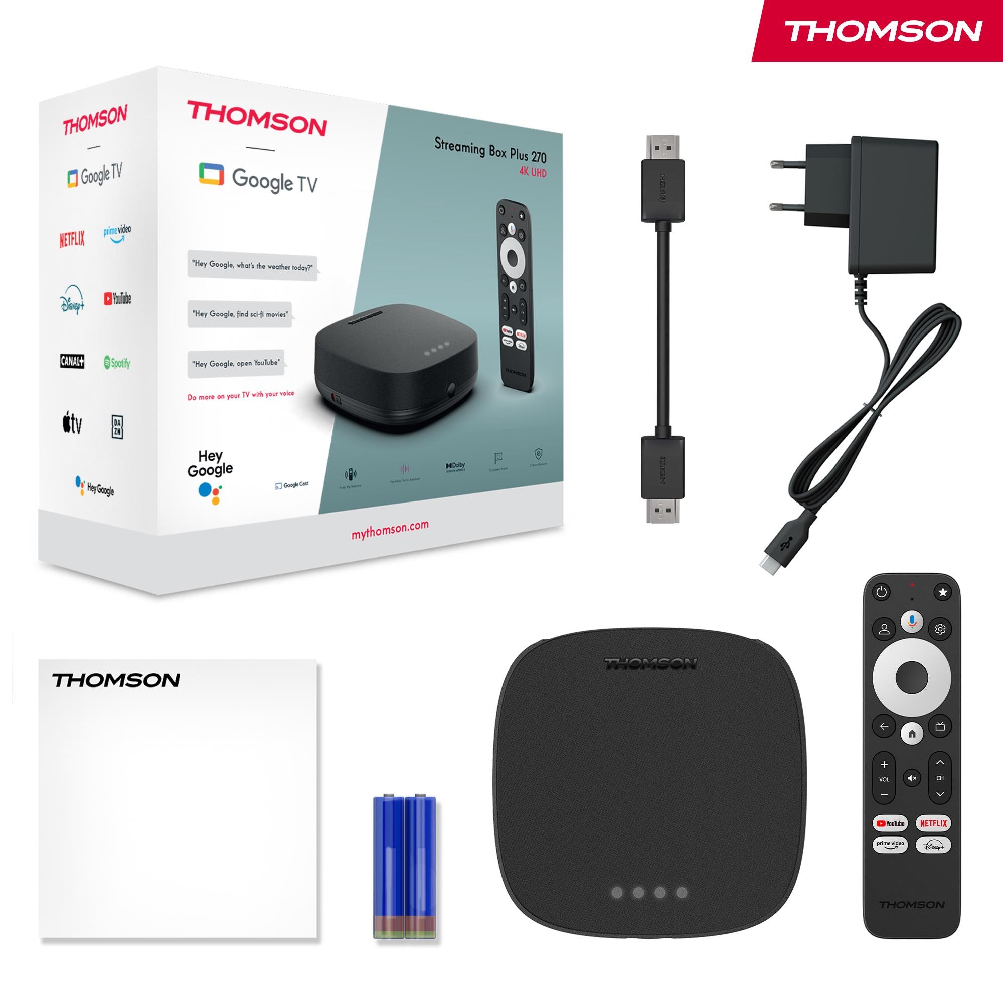 TV SET ACC STREAMING BOX/PLUS 270 4K BLACK THOMSON