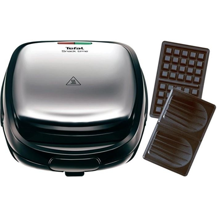 TEFAL | Sandwich Maker | SW341D12 Snack Time | 700 W | Number of plates 2 | Stainless Steel/Black