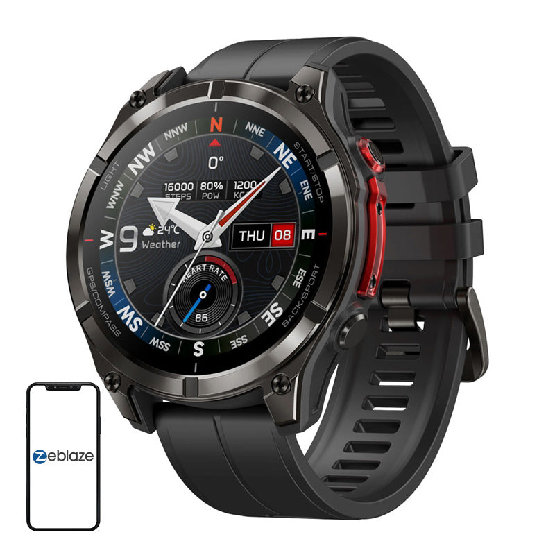 Zeblaze Stratos 4 Pro Smartwatch (Black) - Image 1