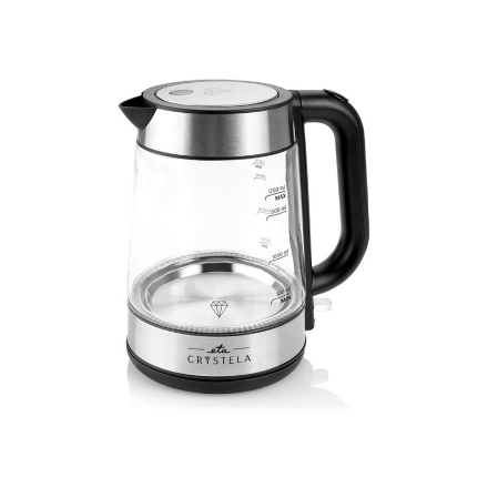 ETA | Kettle | ETA615390000 | Standard | 2200 W | 1.7 L | Glass | 360° rotational base | Black/Stainless Steel
