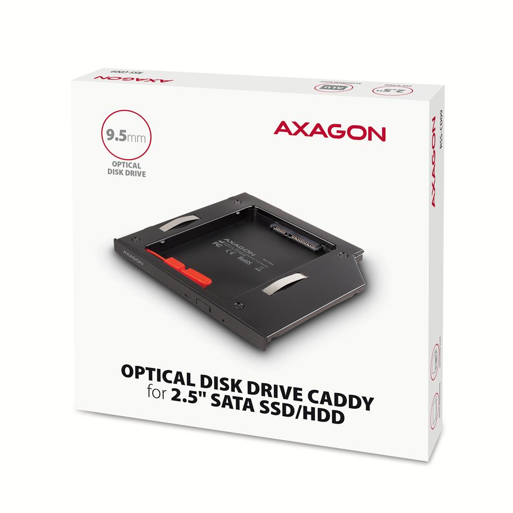SSD/HDD CADDY 2.5" DVD SLOT/RSS-CD09 AXAGON
