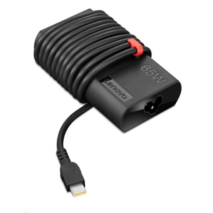 Lenovo | ThinkPad | 65W Slim | The ThinkPad 65W Slim AC Adapter – USB Type-C is the new adapter designed with slimmer si