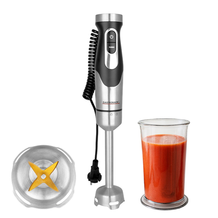Gastroback Powermix Hand Blender FlexCord | 40968 | Hand Blender | 1500 W | Number of speeds 20 | Turbo mode | Silver/Bl