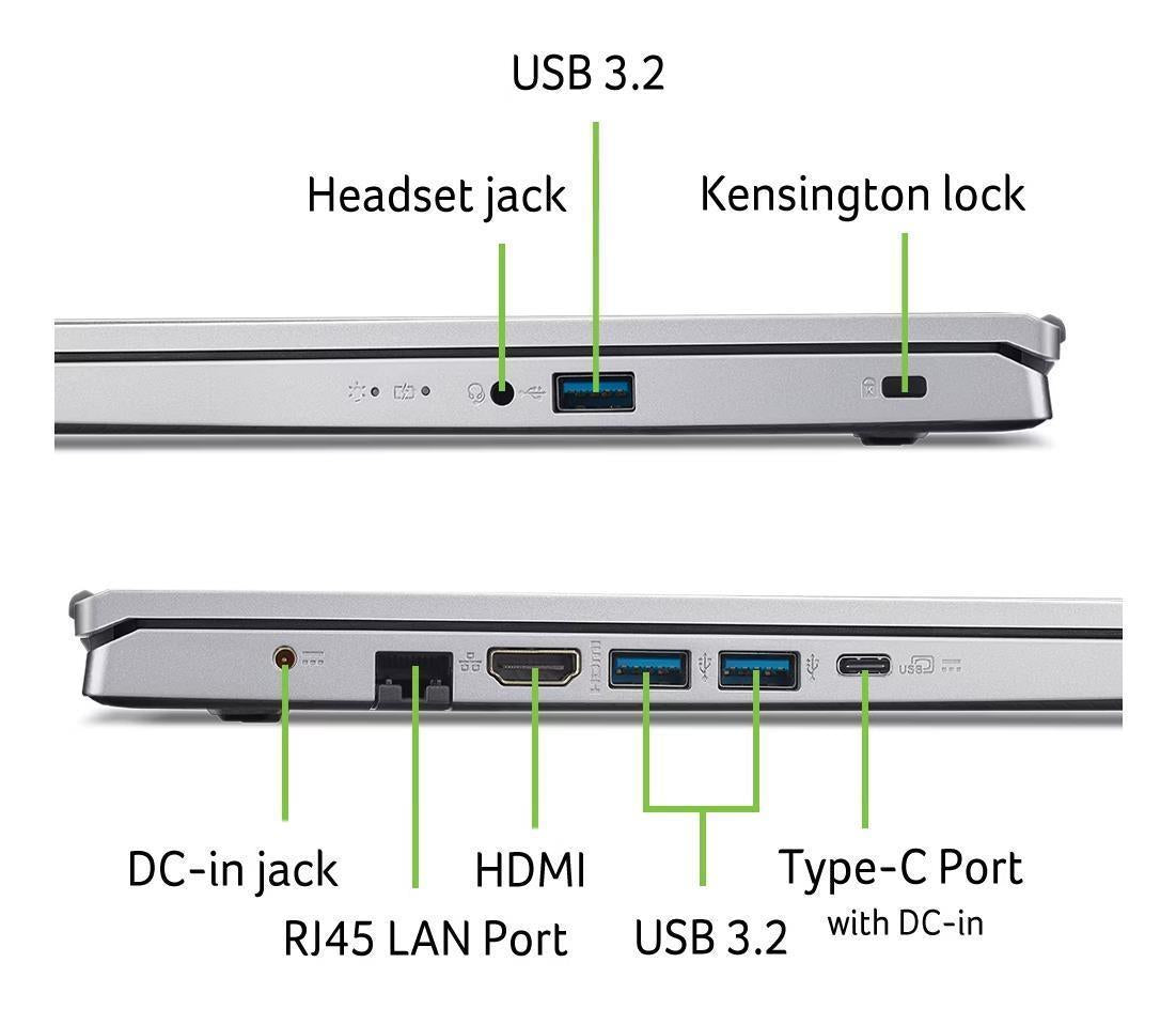 Notebook ACER Aspire Go 15 CPU AMD RyzenT 5 5625U 2.3 GHz 15.6 " 1920 x 1080 pixels RAM 16 GB DDR4-SDRAM Discrete graphics Not available On-board graphics Yes Keyboard language English OS installed Windows 11 Home Colour Silver Weight 1.78 kg NX.J7WEL.007