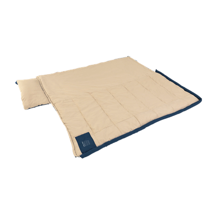 Outwell Contour Lux Deep Blue | Sleeping Bag | 220 x 85 cm | -19 to 15 °C | Right Zipper