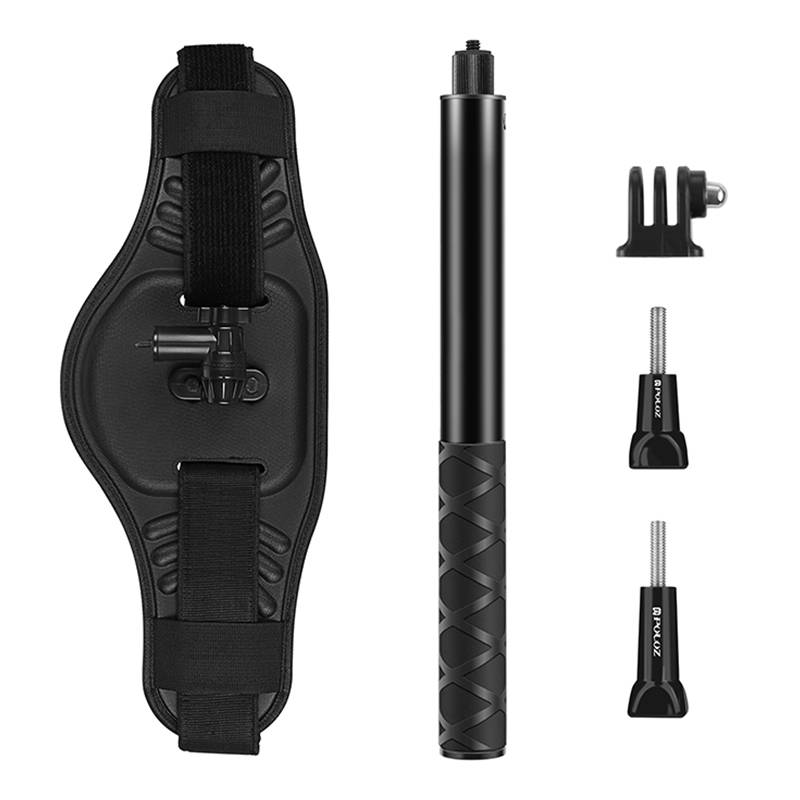 Puluz photo belt with selfie stick for sports cameras (DJI Action, GoPro, Insta360) - Image 3