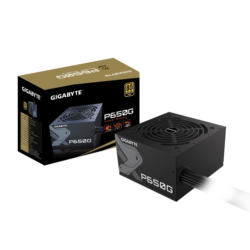 Power Supply GIGABYTE GP-P650G 650 Watts Efficiency 80 PLUS GOLD PFC Active MTBF 100000 hours GP-P650G