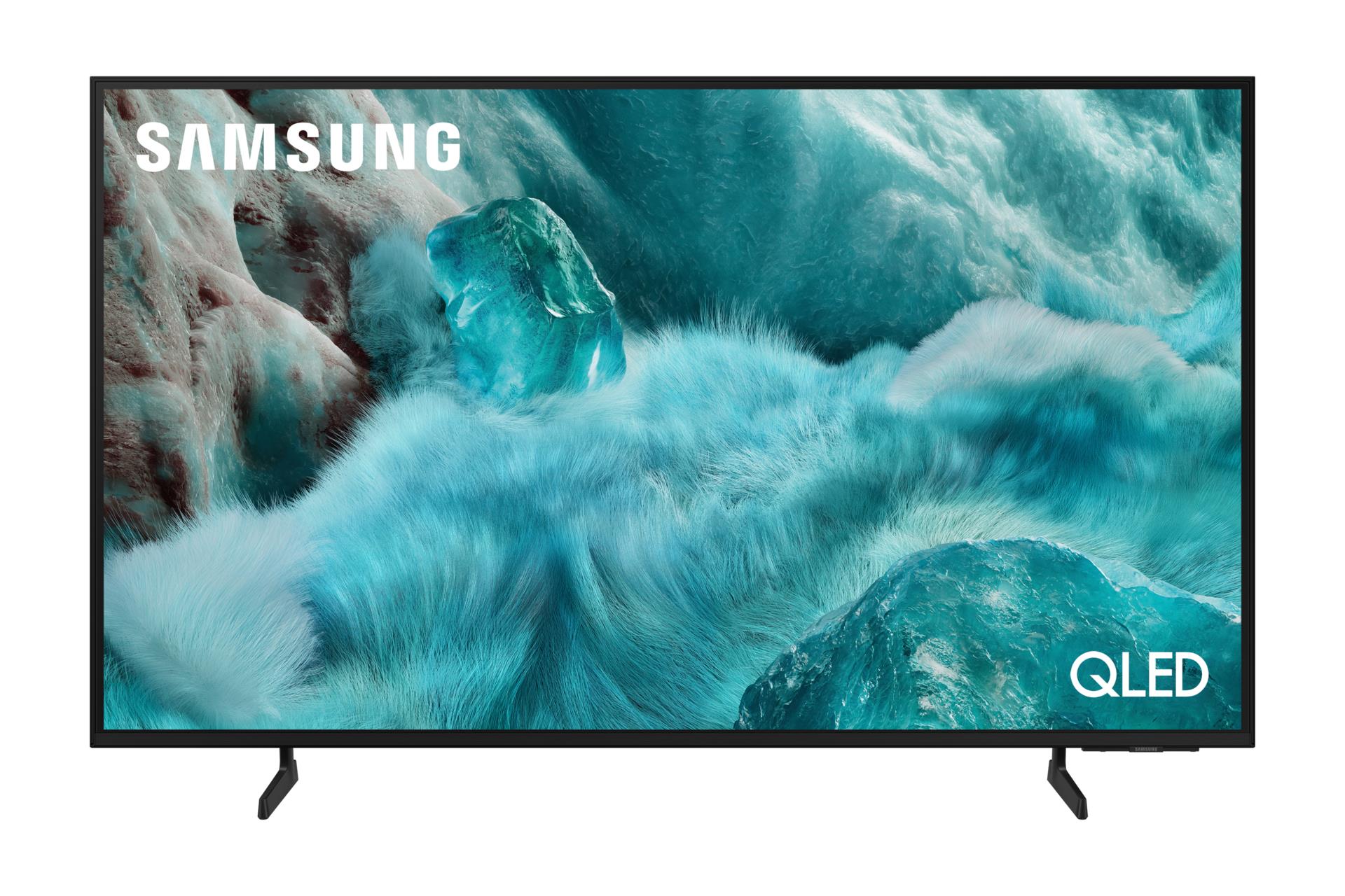 TV Set SAMSUNG 55" 4K/Smart QLED 3840x2160 Wireless LAN Bluetooth Tizen Black QE55Q7FAAUXXH
