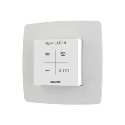 DUCO CO2 Room Sensor with Control RF/Wired, White